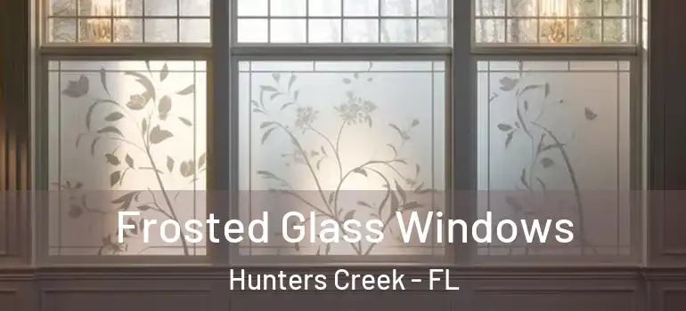 Frosted Glass Windows Hunters Creek - FL